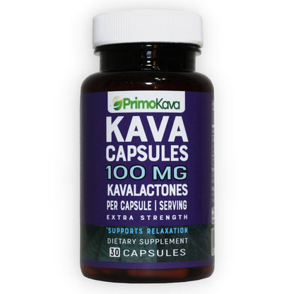 Kava Capsules | 100 mg Standardized Kavalactones per Capsule | Verified by COA | Wholesale