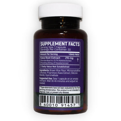 Kava Capsules | 50 mg Standardized Kavalactones per Capsule | Verified by COA | Wholesale