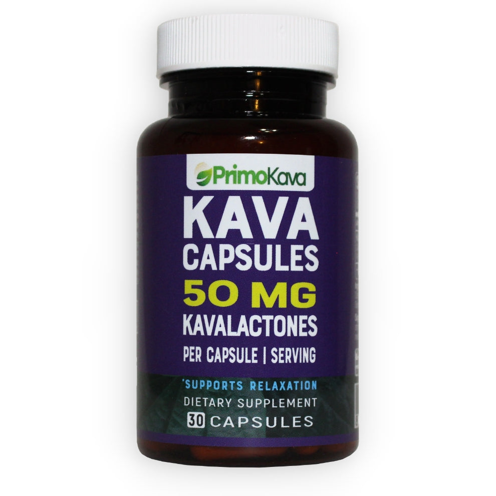 Kava Capsules | 50 mg Standardized Kavalactones per Capsule | Verified by COA | Wholesale