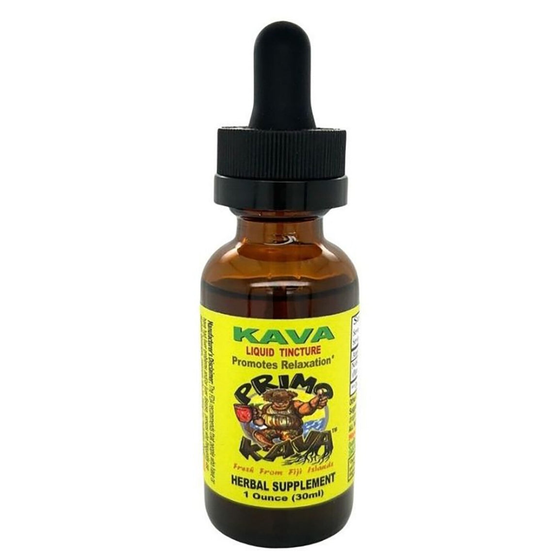 Primo Kava Tincture Frontside of Product