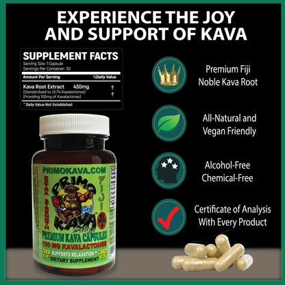 Experience the joy and support of Kava: Premium Fiji Noble Kava Root