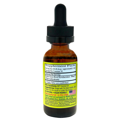 Primo Kava Tincture Product - backside